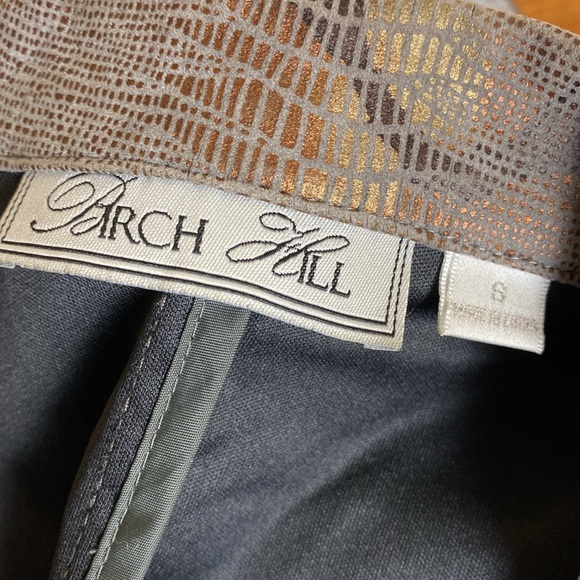 🔷Birch Hill Metallic Snakeskin Print Cropped Lightweight Jacket Size Small - Picture 6 of 8